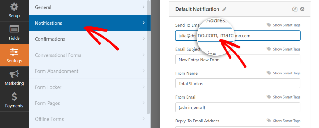 Form -Notification -Email - ISITWP - Ücretsiz WordPress Tema Dedektörü form-notification-email