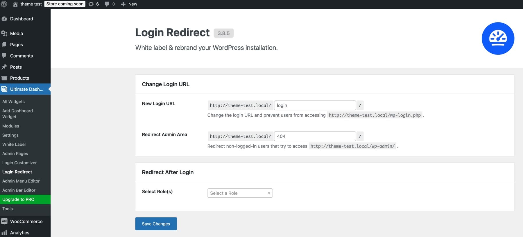 ログインリダイレクトWordPress URL