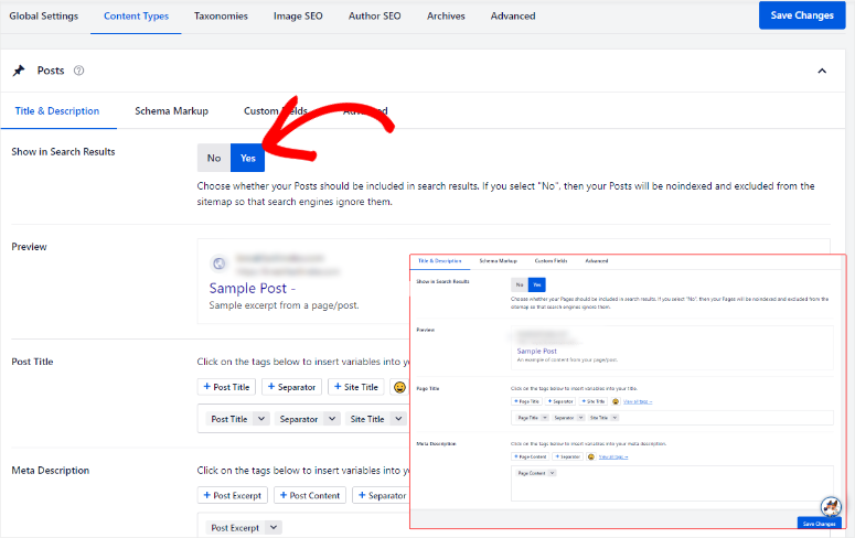Aioseo -Search -Appearance - ISITWP - Rilevatore di temi WordPress gratuito aioseo search appearance