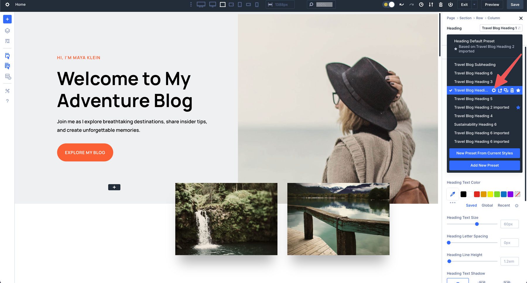 DIVI 5でアクティブプリセットを編集します