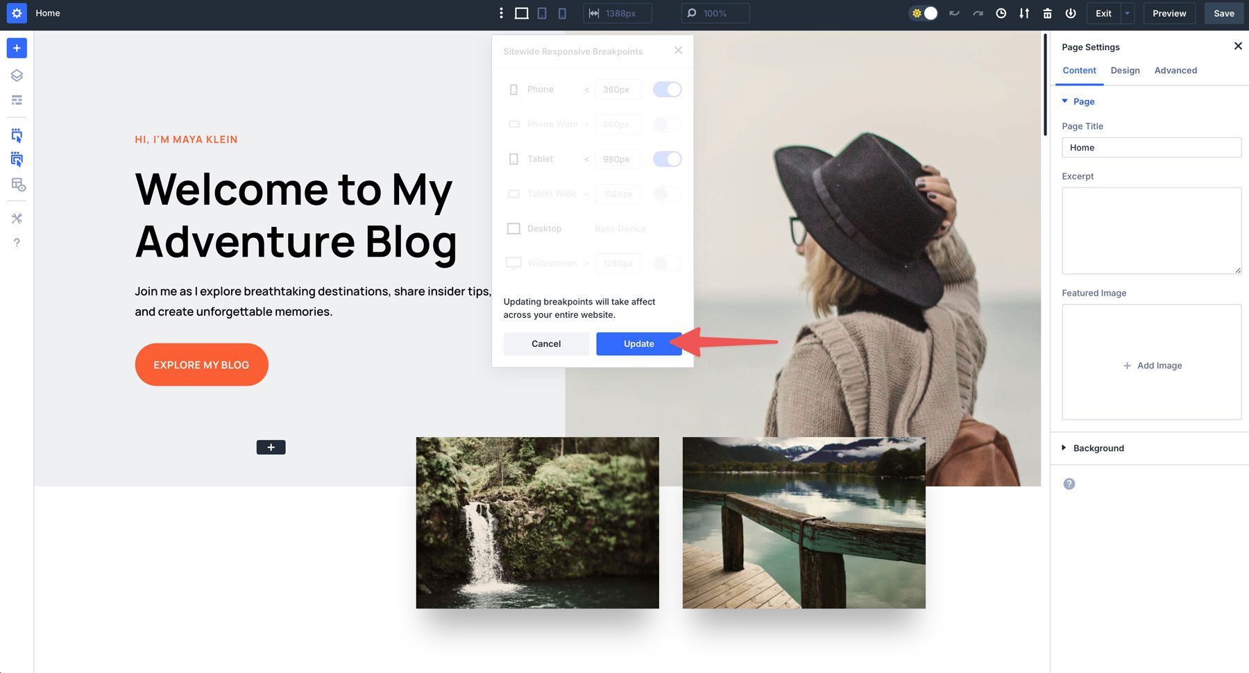Divi 5のカスタマイズ可能なブレークポイント