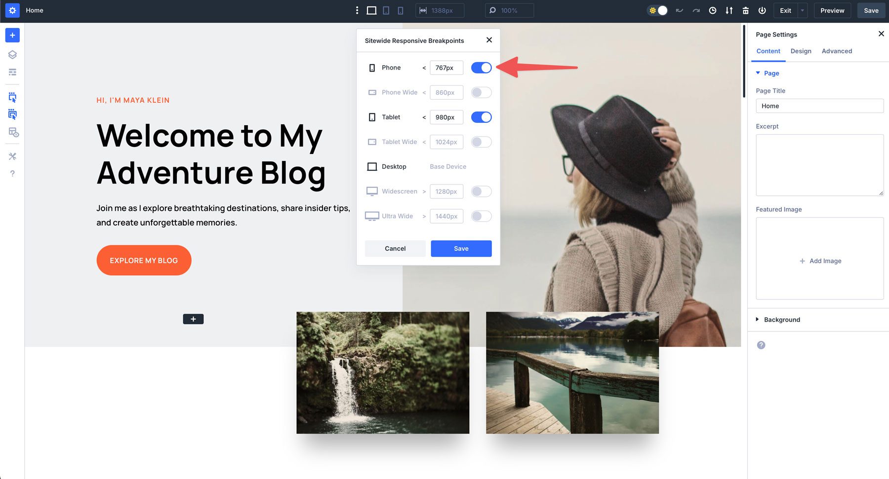 Divi 5ブレークポイントオプション