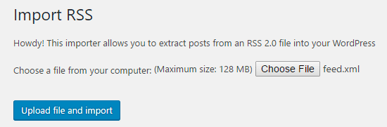 Импорт RSS