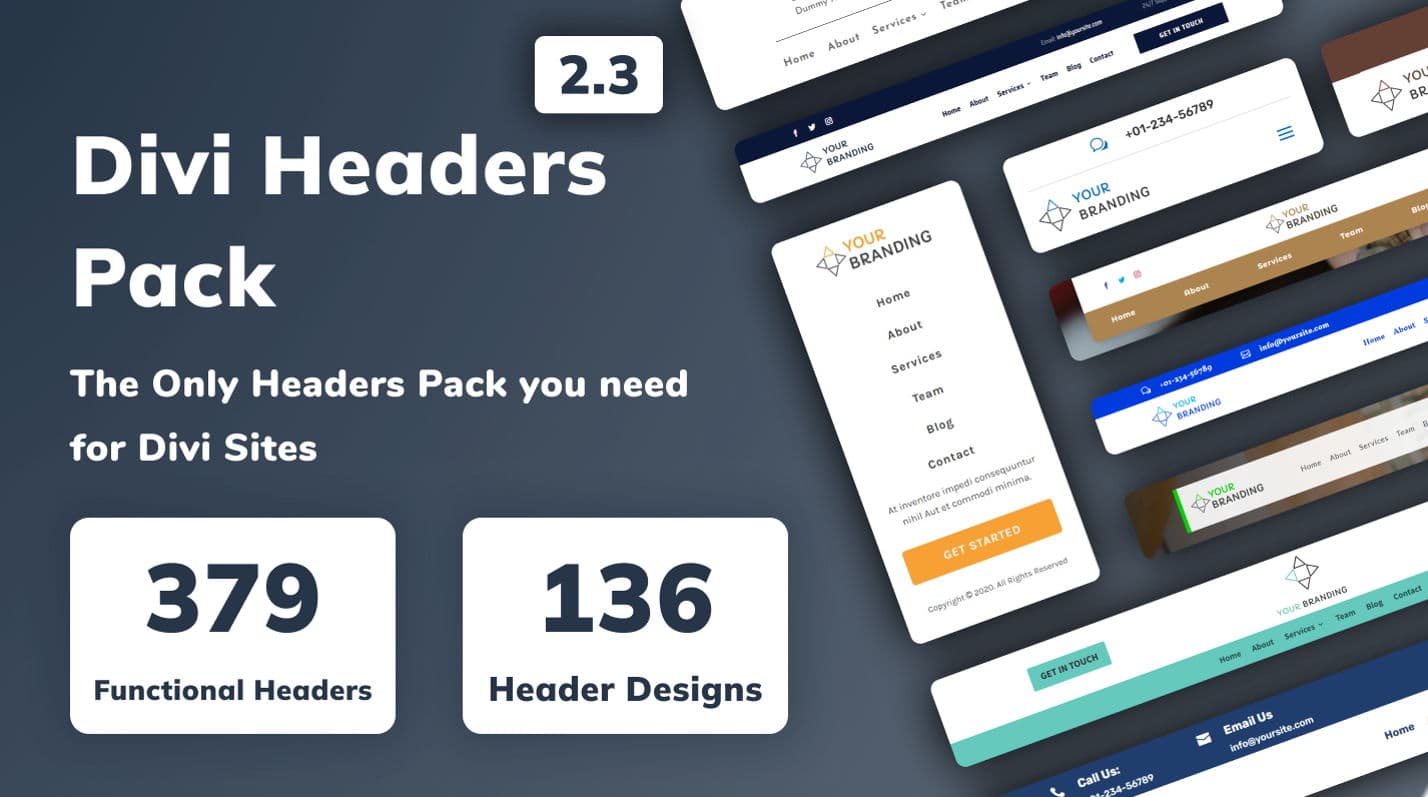 Divi Headers Pack in miniatura