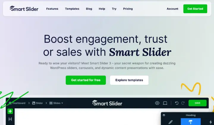 6+ أفضل مكونات WordPress Carousel & Slider في 2025 2 smart slider 2563