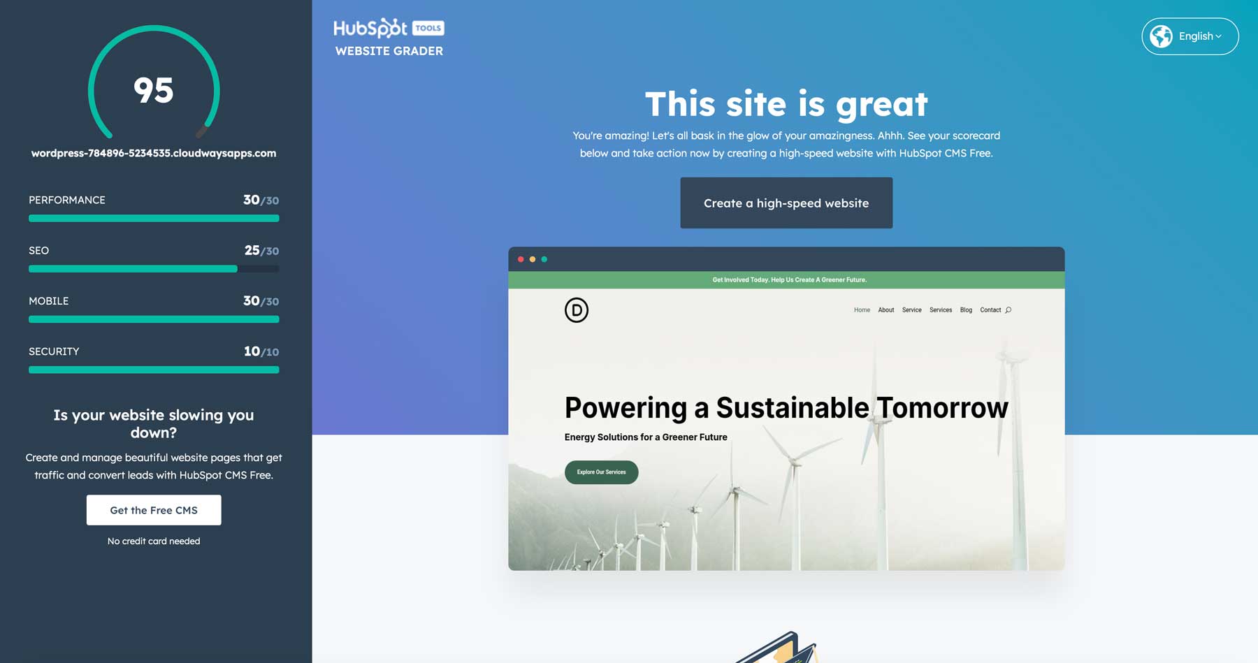 HubSpot -Website Grader