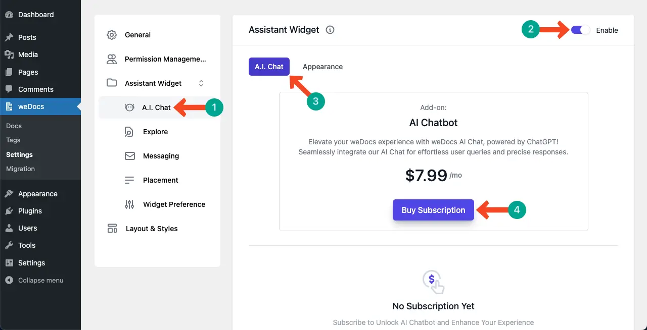 Cara merancang basis pengetahuan di wordpress 19 Configure the AI Chatbot