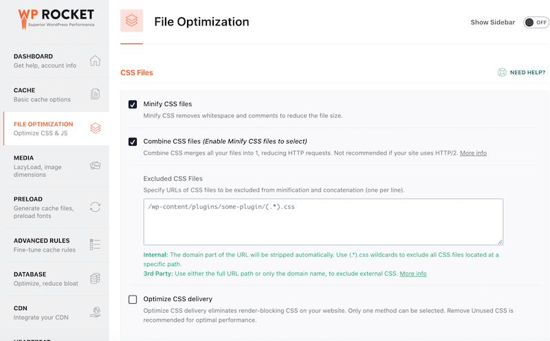 Un plugin complet d'optimisation des performances, y compris la compression automatique GZIP - Source: WP Rocket