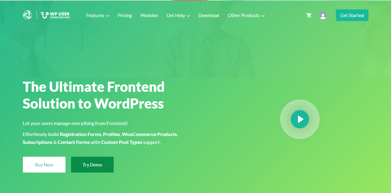 WP User Frontend Plugin