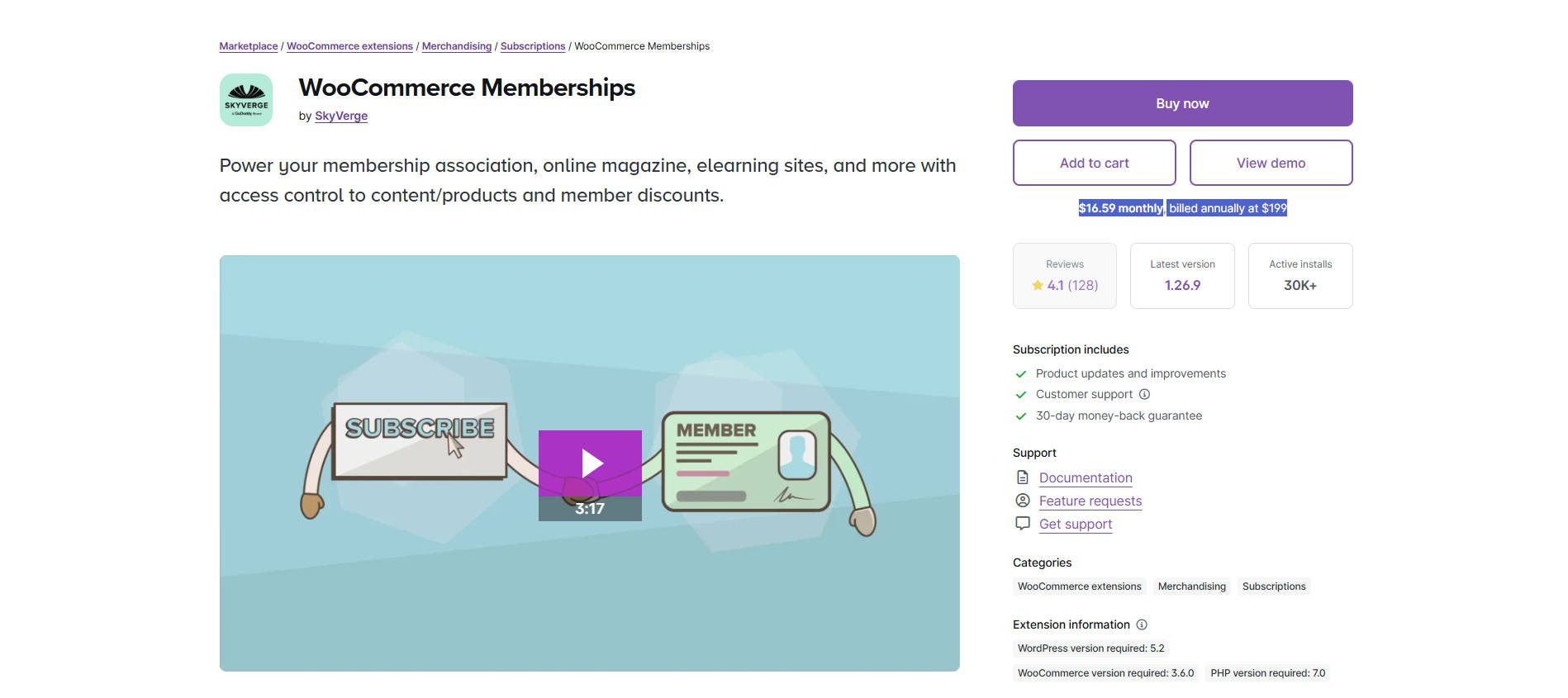 عضوية WooCommerce