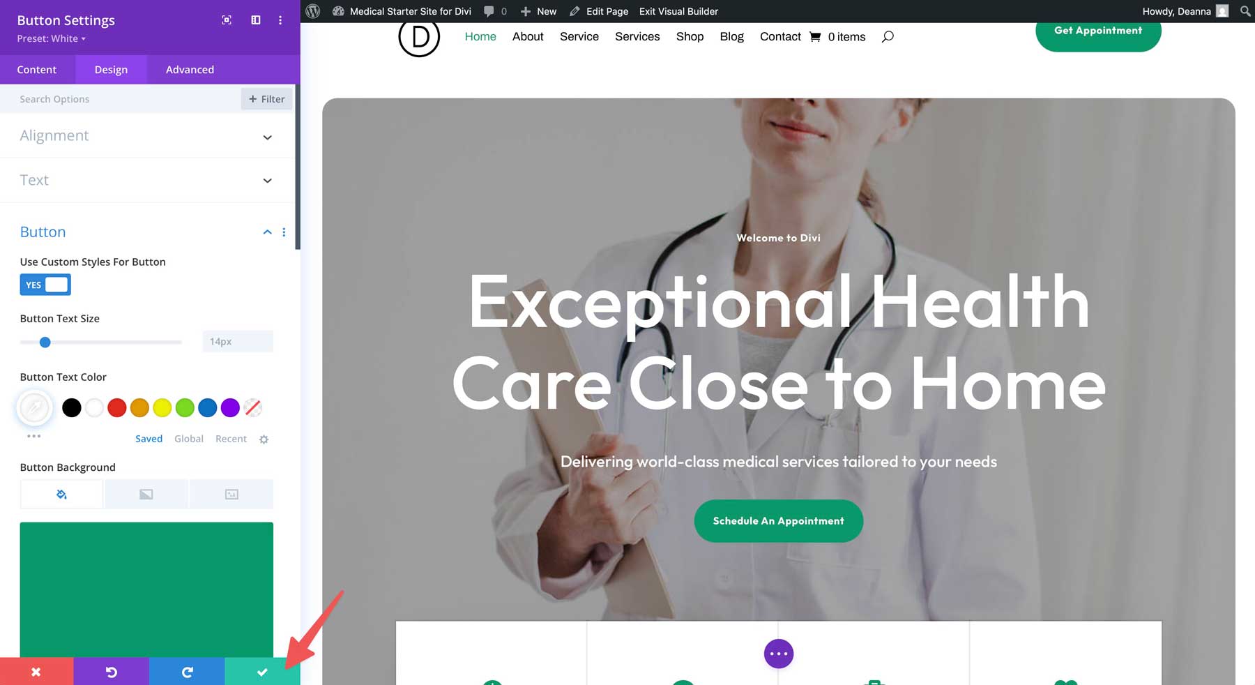 Situs Starter Medis untuk Divi