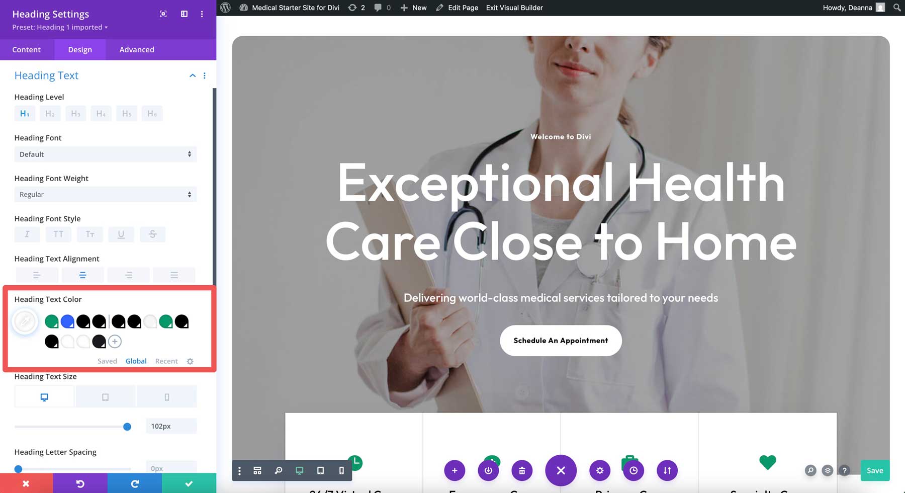 Situs Starter Medis untuk Divi