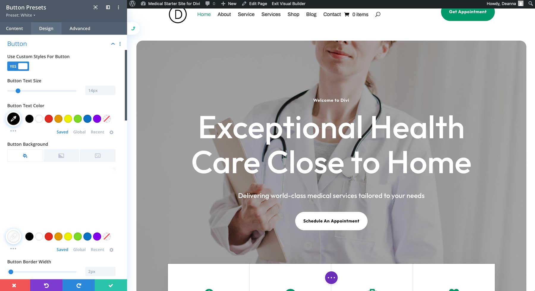 Situs Starter Medis untuk Divi