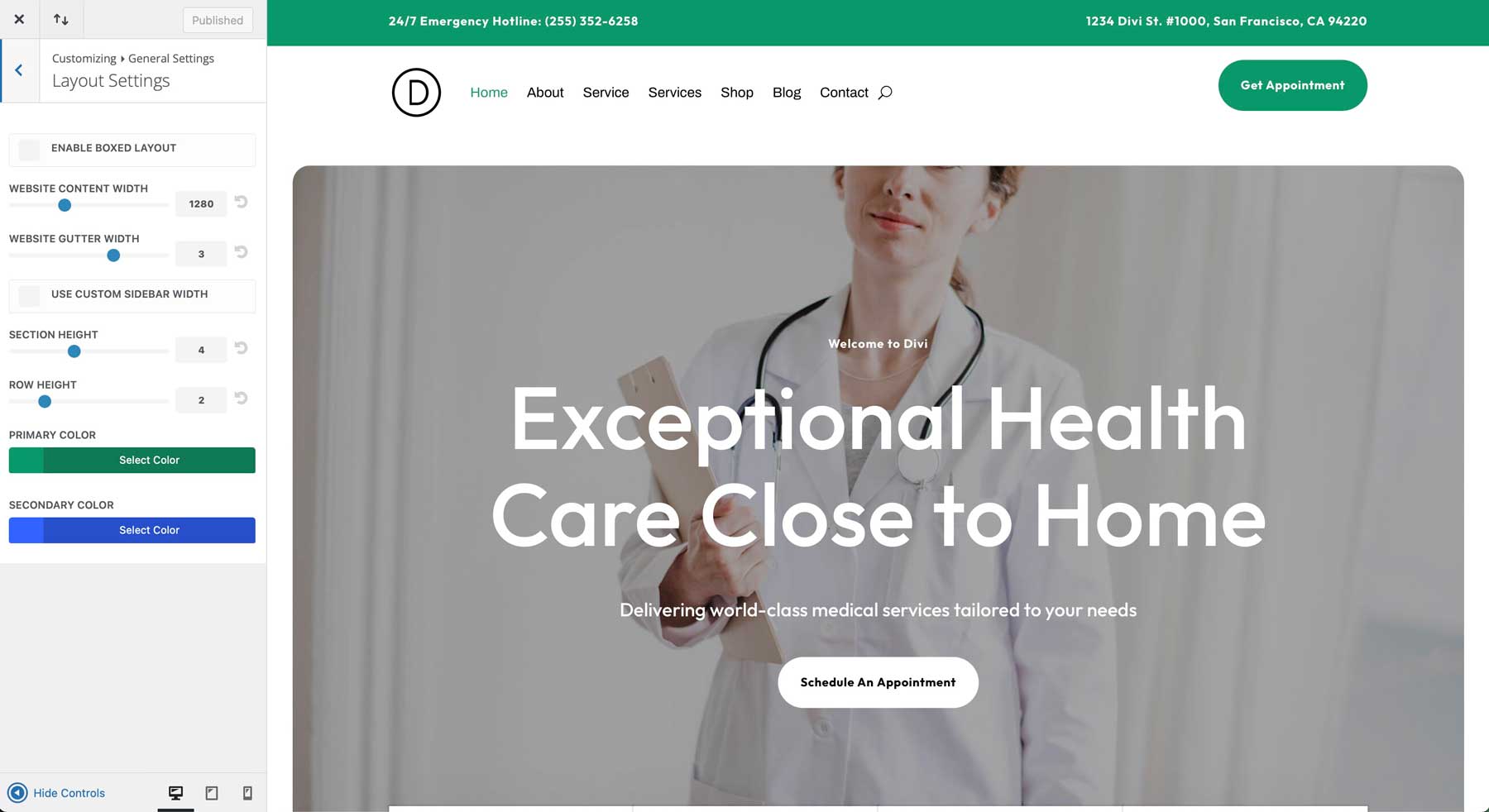 Situs Starter Medis untuk Divi