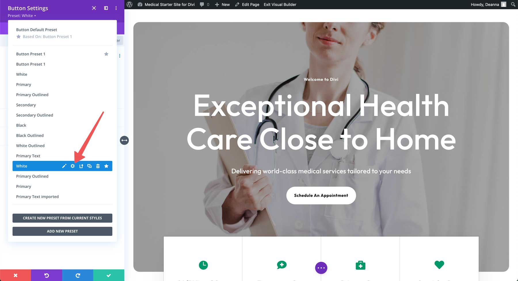 Situs Starter Medis untuk Divi
