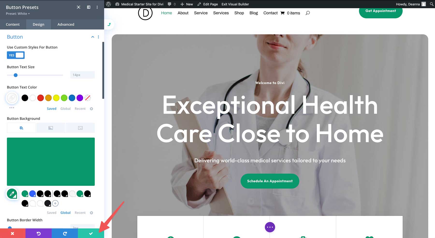 Situs Starter Medis untuk Divi