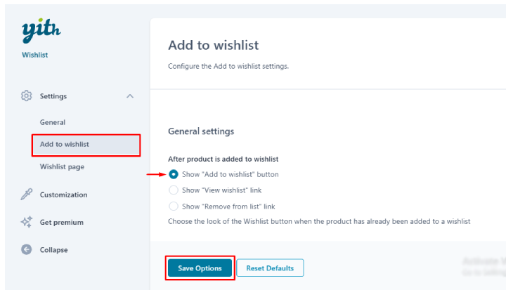 ストアにWooCommerceウィッシュリスト機能を設定する方法8 enabling add to wishlist button 1