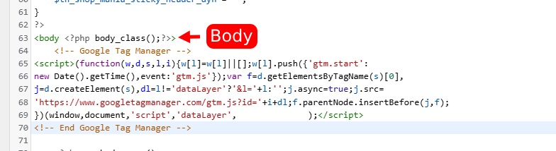 Apa itu Google Tag Manager? Bagaimana cara menggunakannya untuk pelacakan situs web yang mudah? 15 Theme File Editor Body File