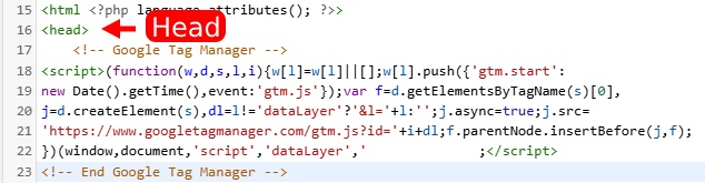 Apa itu Google Tag Manager? Bagaimana cara menggunakannya untuk pelacakan situs web yang mudah? 14 Theme File Editor Head File