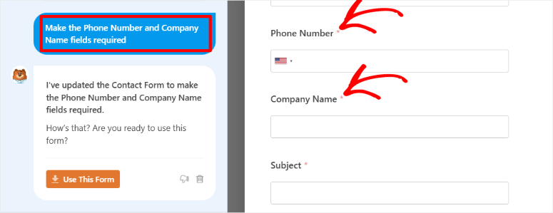 WPFORMS-AI-FORM-BUILDER-EDIT-AI-FORM-WITH-PROMPT-ISITWP-เครื่องตรวจจับธีม WordPress ฟรี wpforms ai form builder edit ai form with prompt
