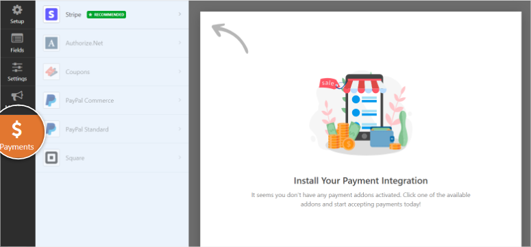 Payment -Gateways -WPFORMS - ISITWP - เครื่องตรวจจับธีม WordPress ฟรี payment gateways wpforms