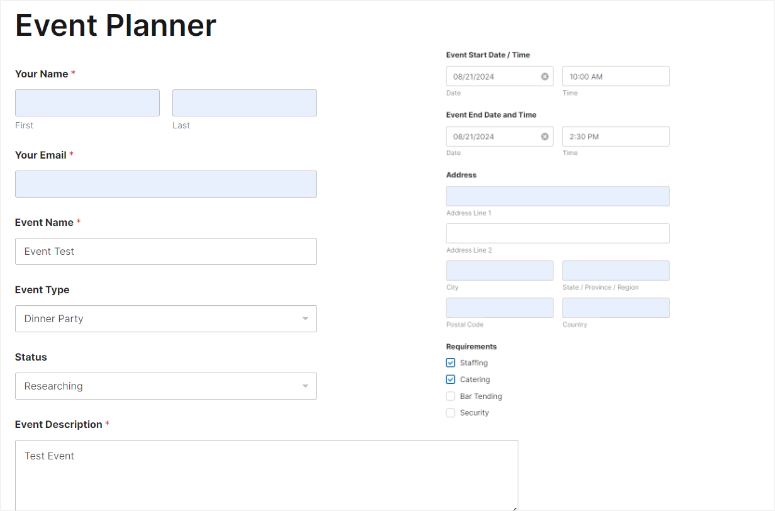 WPFORMS-EVENT-PLANNER-SAMPLE-FORM-ISITWP-เครื่องตรวจจับธีม WordPress ฟรี wpforms event planner sample form