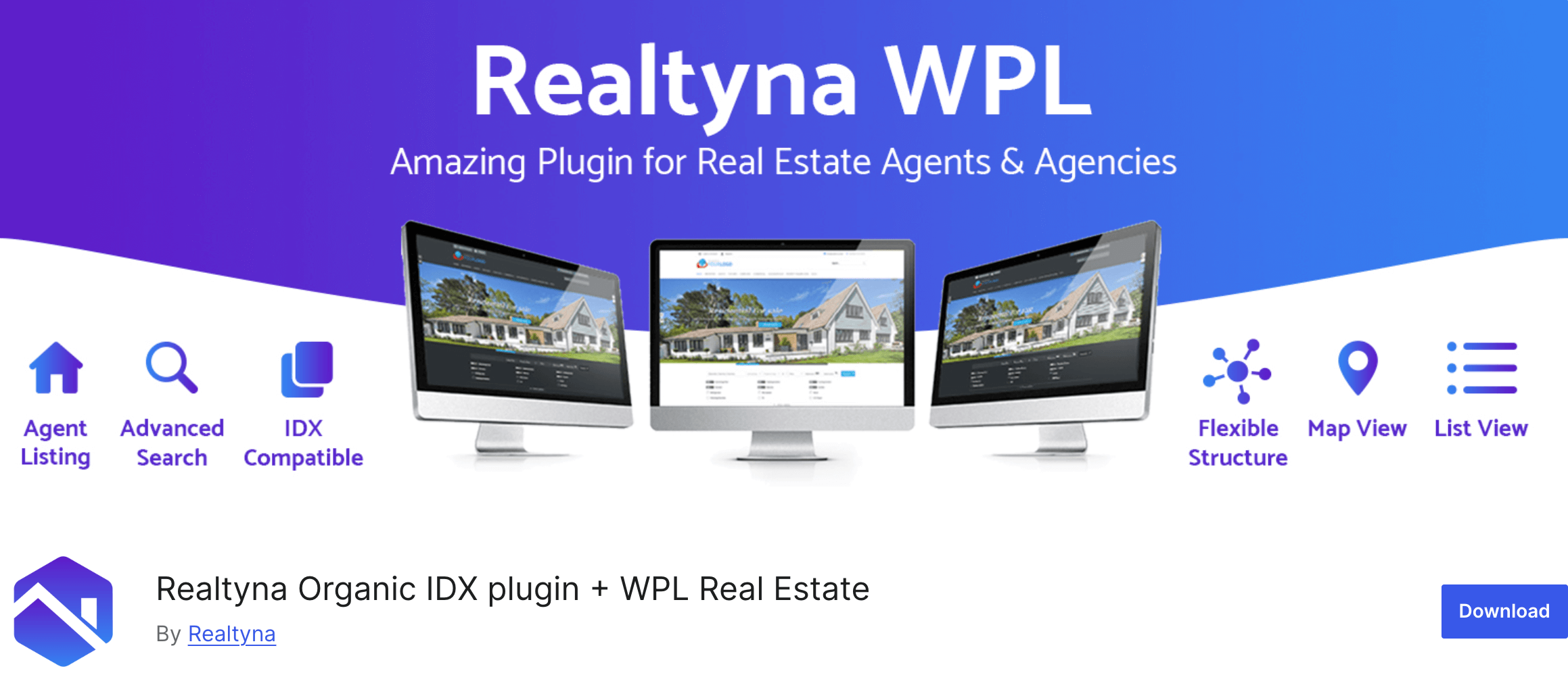 To jest zrzut ekranu wtyczki Realtyna WPL
