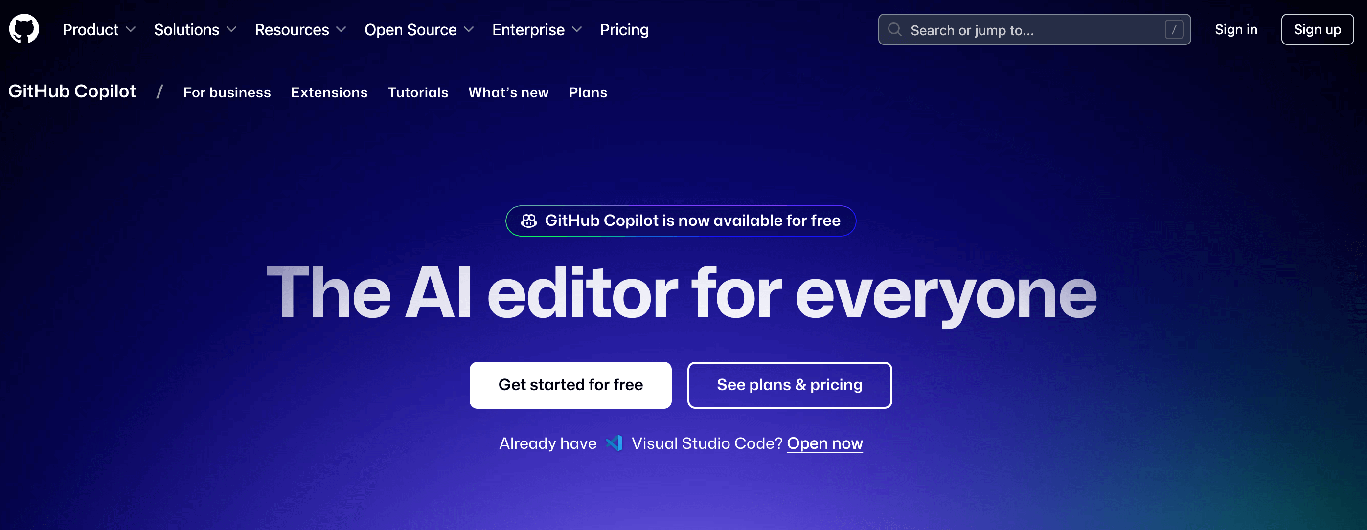 Copilote github
