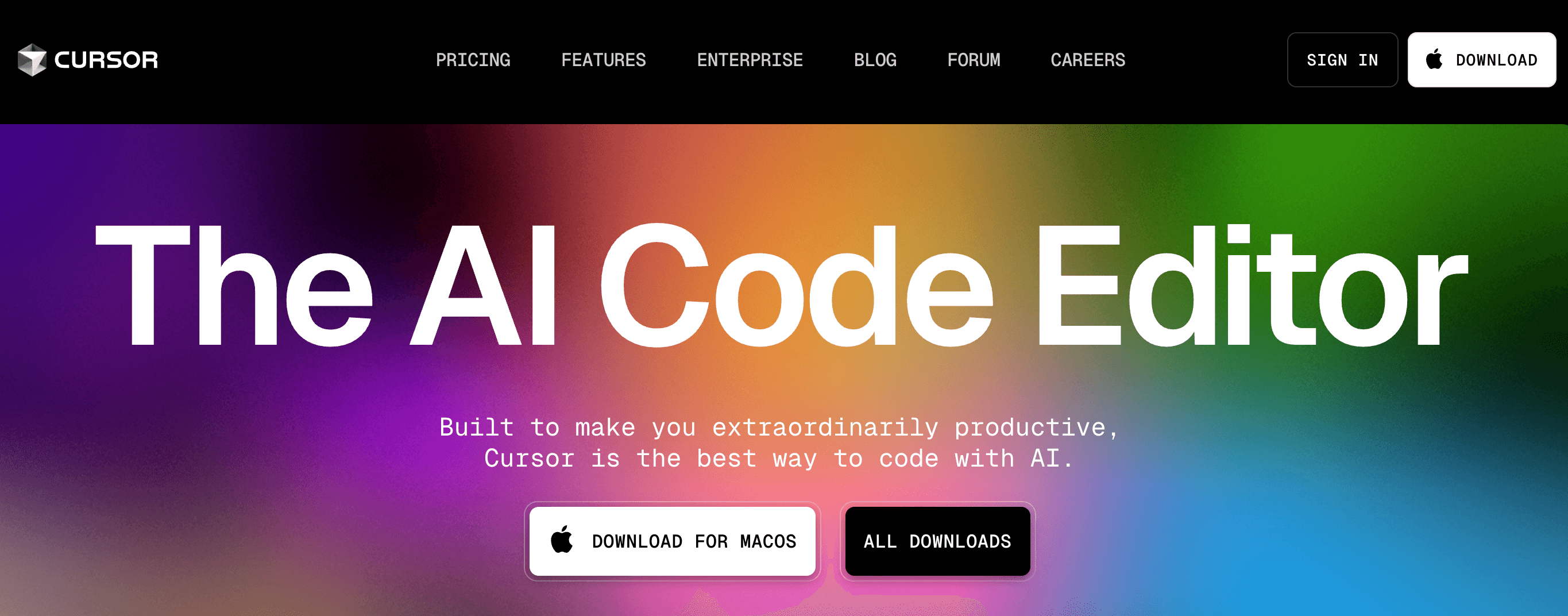 Éditeur de code AI Cursor