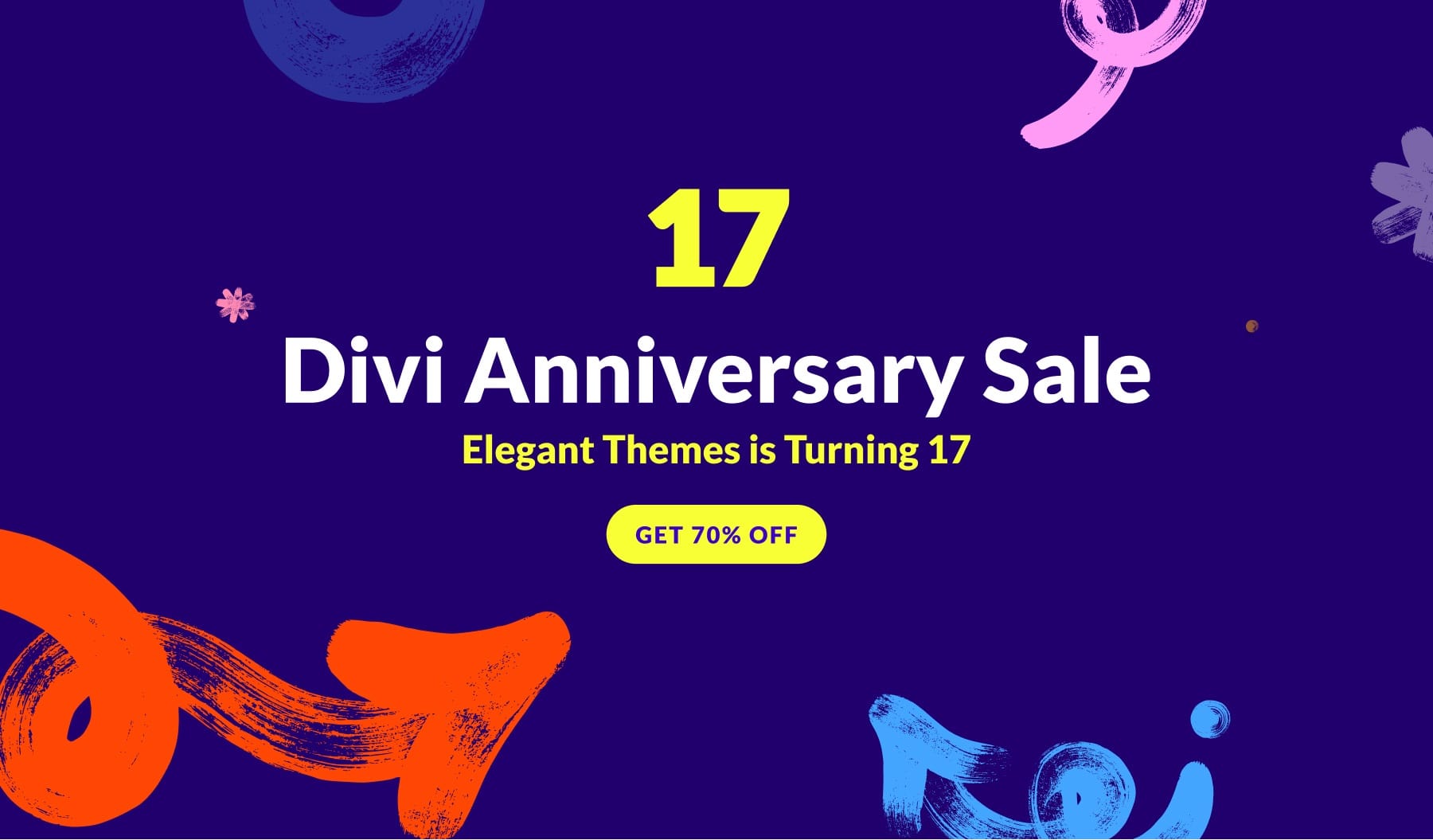 Divi 17週年橫幅