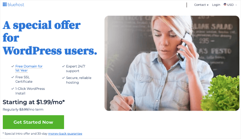 Bluehost- ISITWP-免费WordPress主题检测器 Bluehost exclusive offer