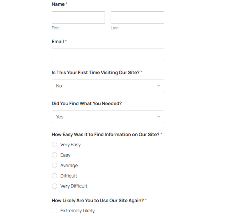 Feedback -Form -Sample - isitwp - kostenloser WordPress -Themendetektor feedback form sample
