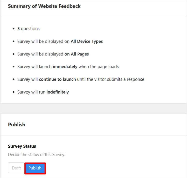 userfeedback survey summary