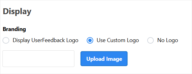 userfeedback display logo