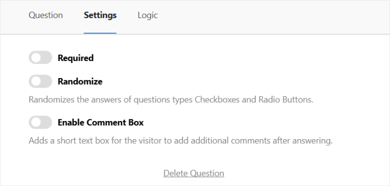 userfeedback randomize