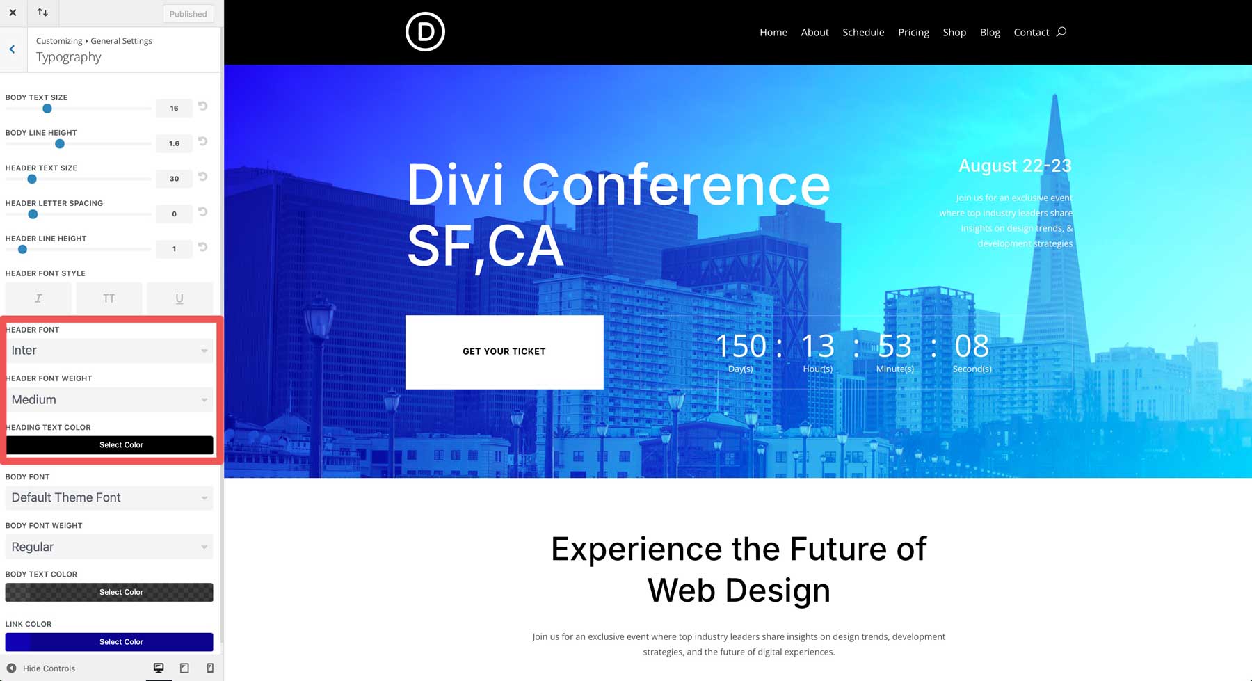 Situs Starter Konferensi untuk Divi
