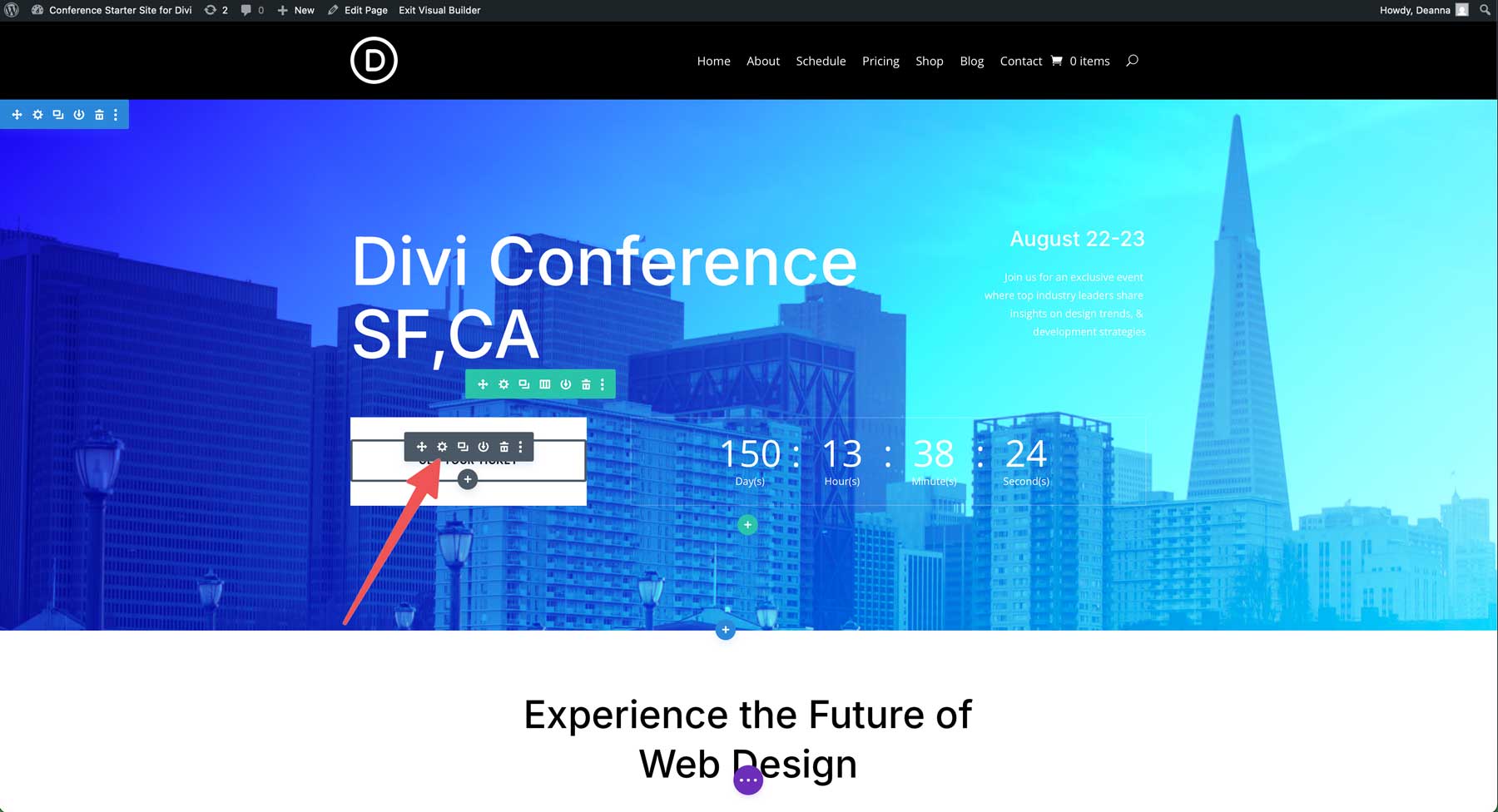 Situs Starter Konferensi untuk Divi