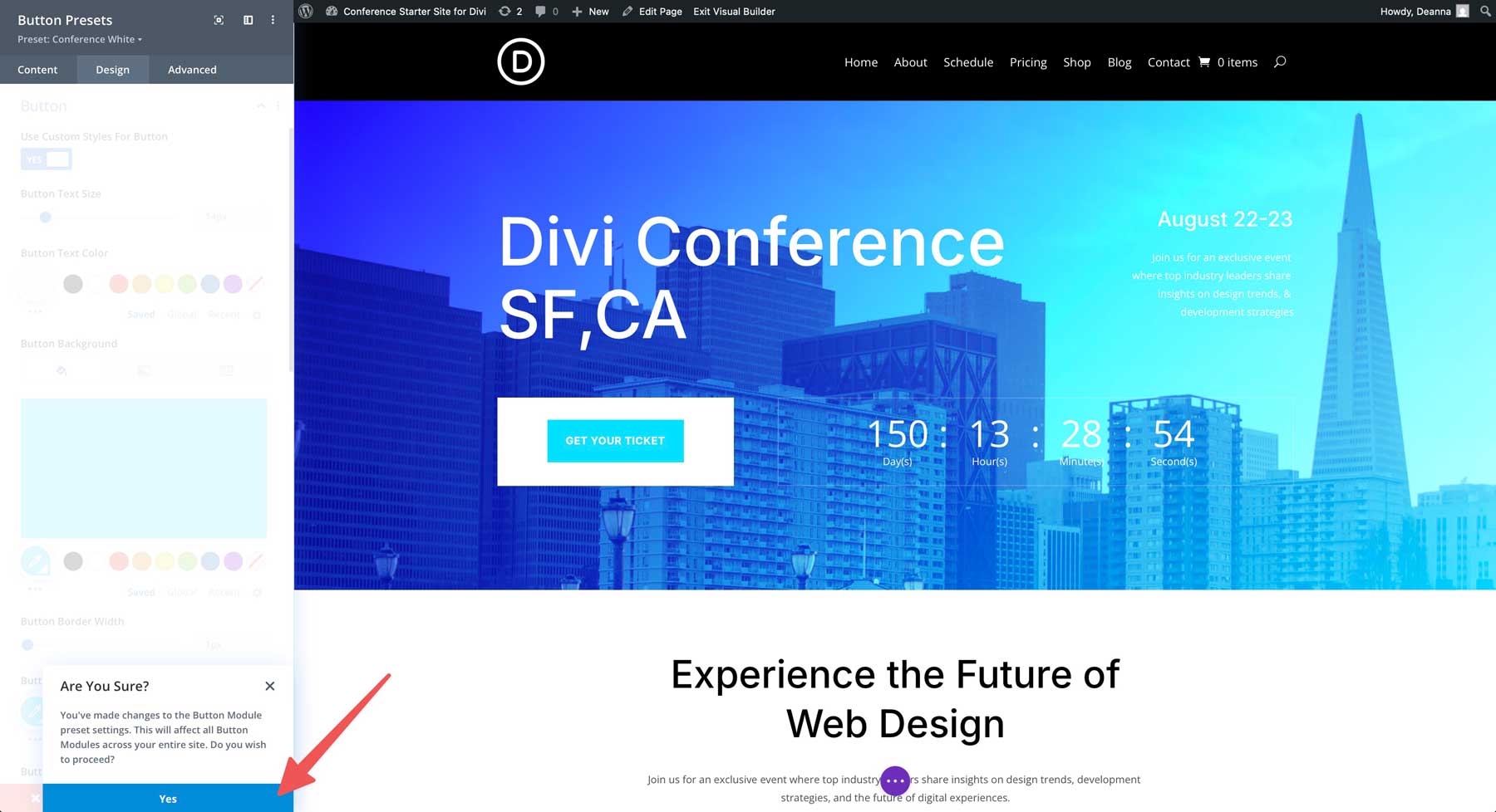 Situs Starter Konferensi untuk Divi