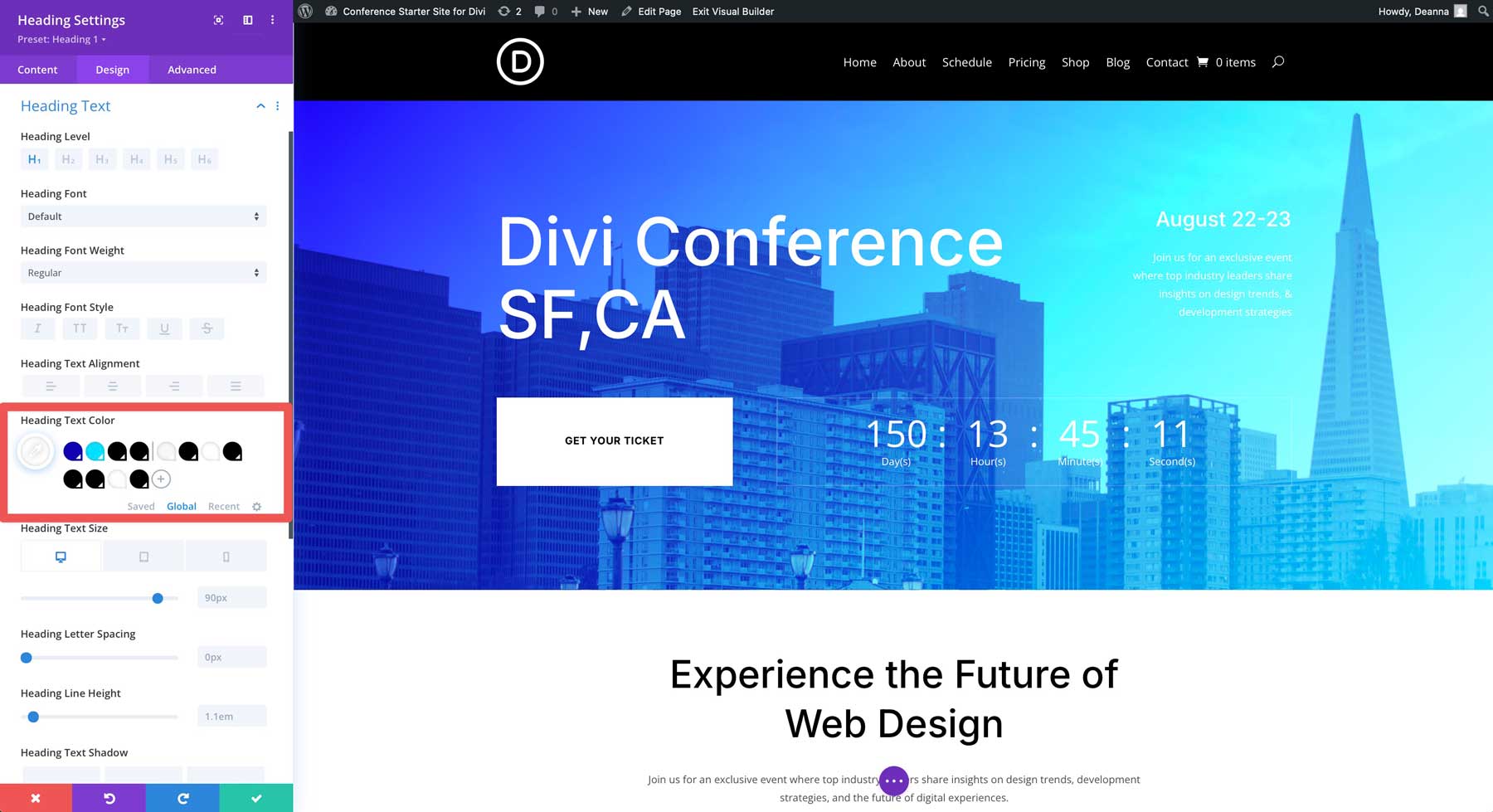 Situs Starter Konferensi untuk Divi