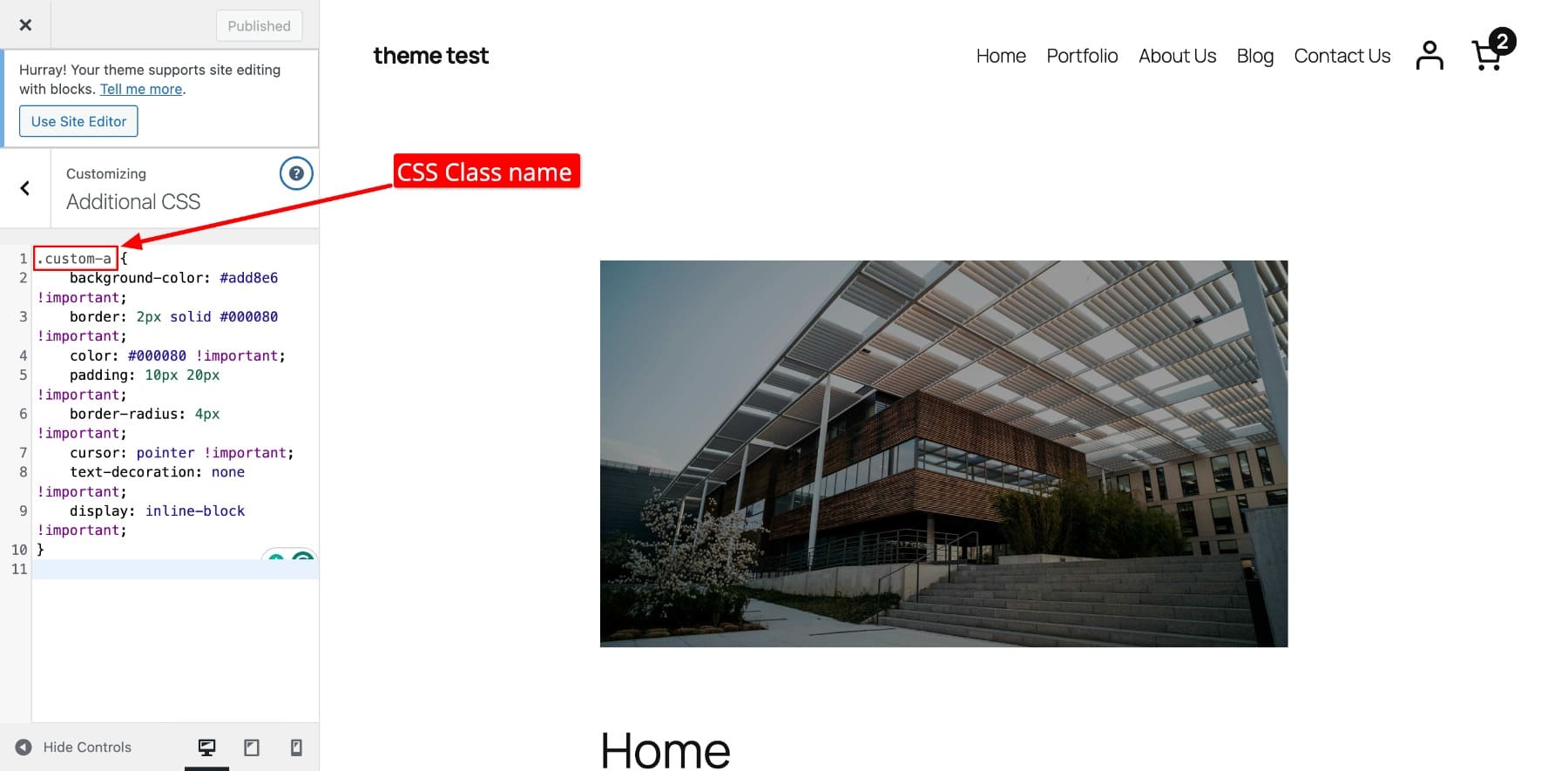 Ek CSS WordPress'e CSS ekleyin