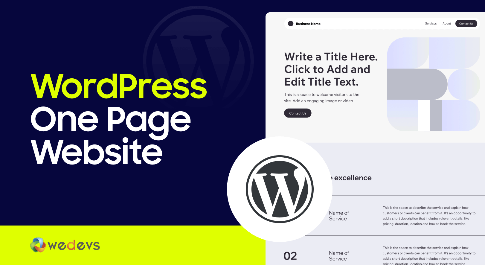 Imagen de funciones del blog: cómo crear un sitio web de una página en WordPress