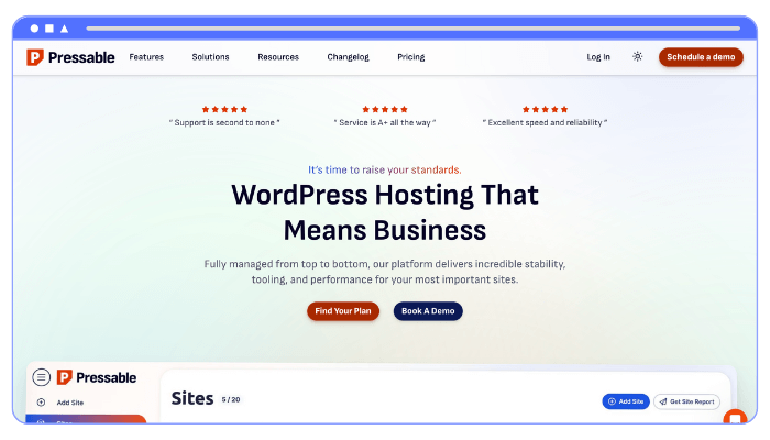 Pressable vs WordPress.com: какая платформа хостинга WordPress подходит вам? 1 pressable hosting