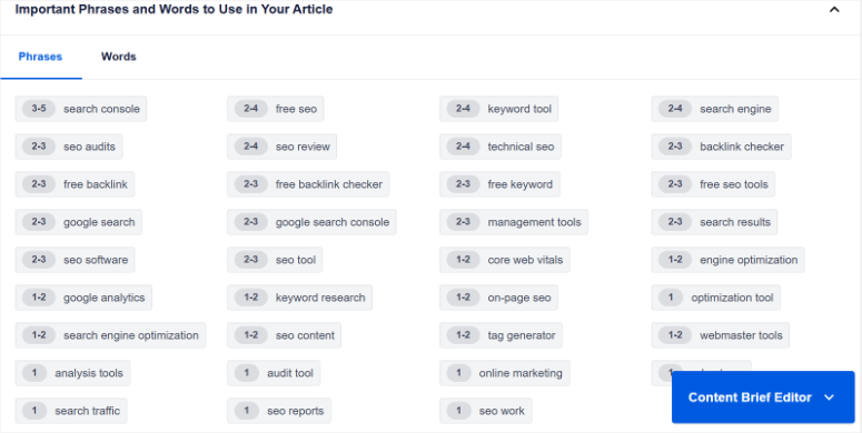 Frases SEOBOOST - ISITWP - Detector de temas de WordPress gratuito seoboost phrases