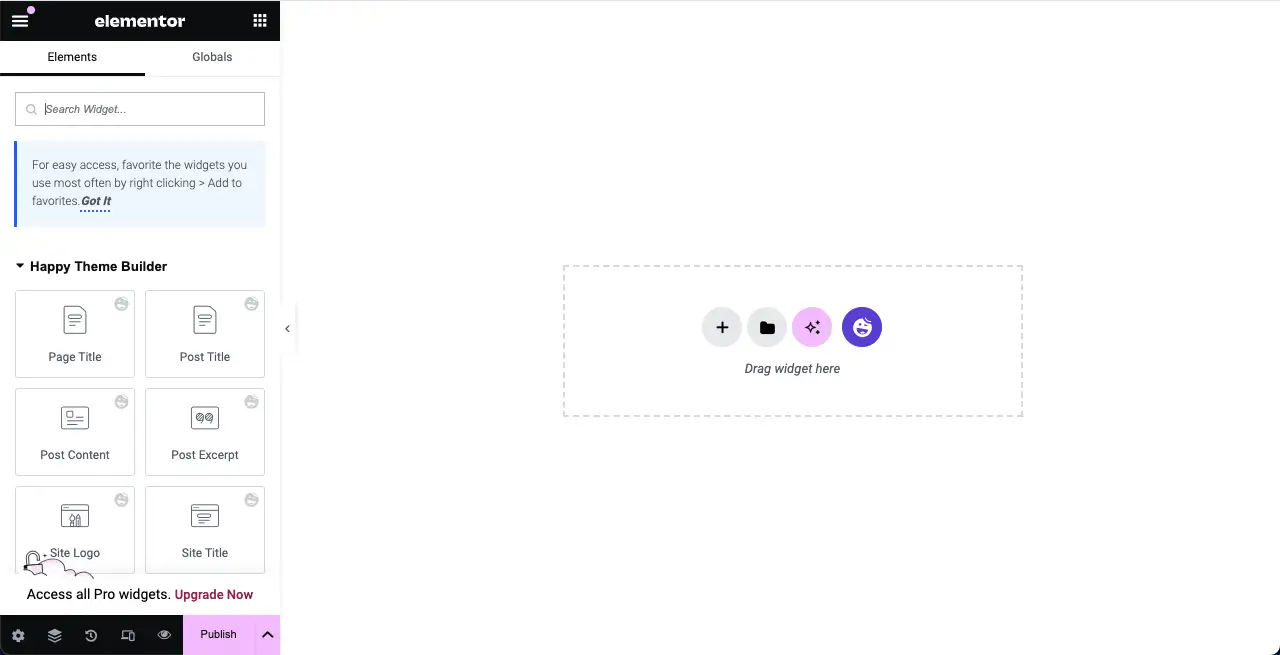 Come aggiungere una box di rovescio in WordPress con Element 1 Open a post or page with Elementor