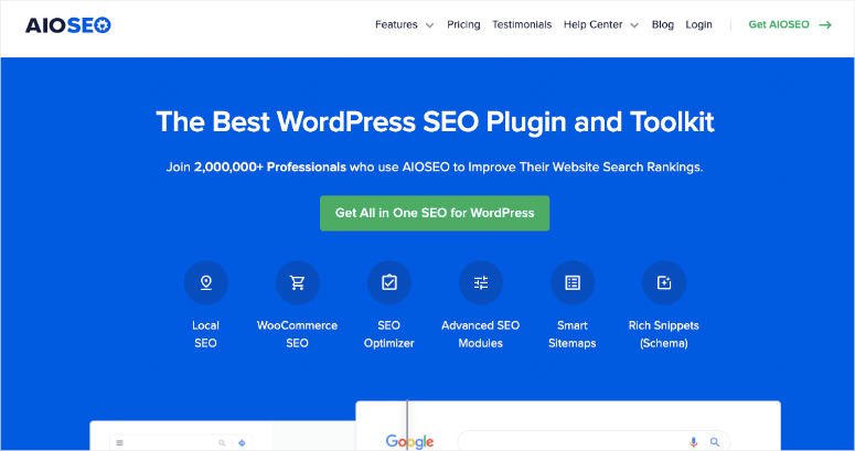 Homepage plug -in Aioseo - ISITWP - Rilevatore di temi WordPress gratuito aioseo plugin homepage