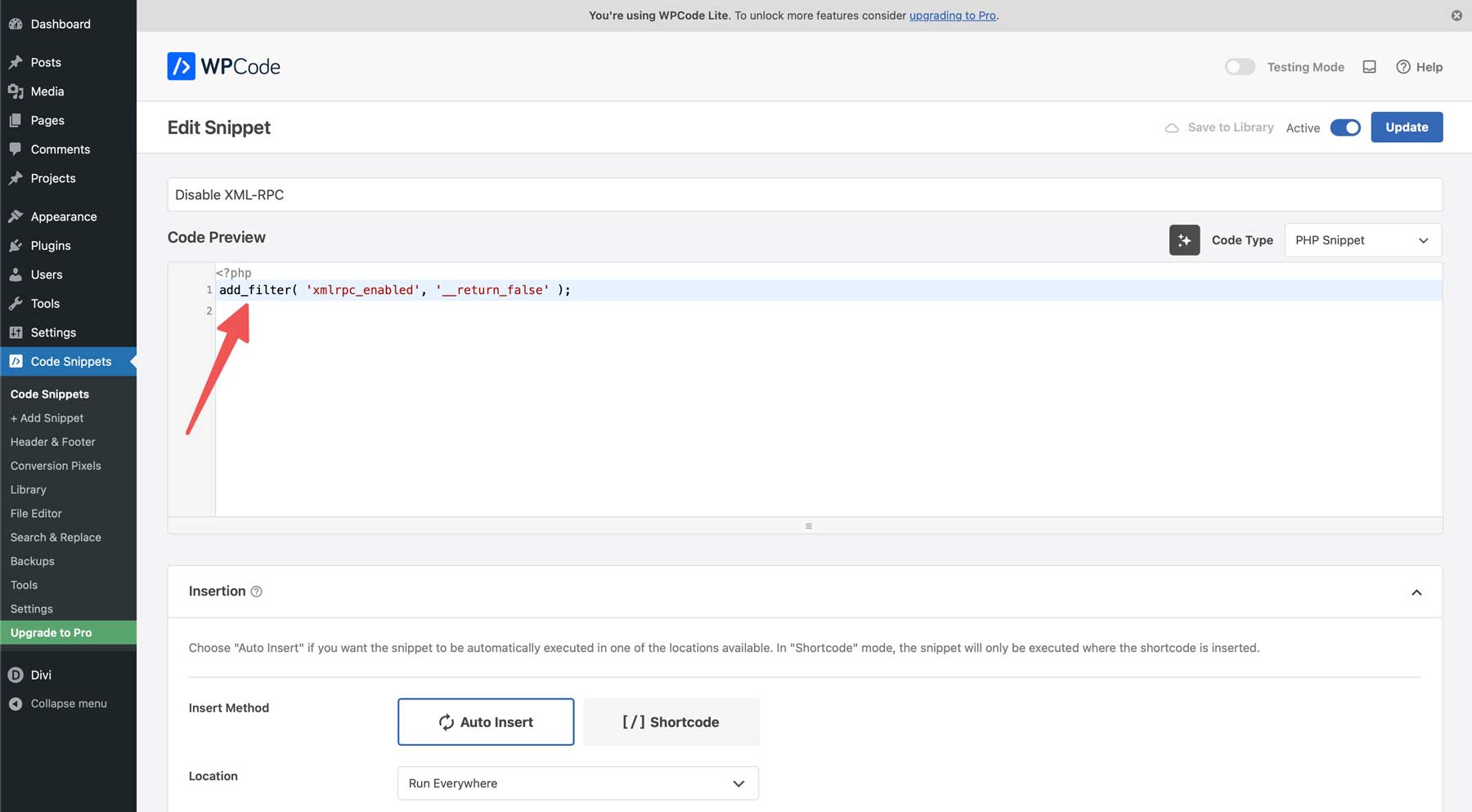 禁用XML-RPC