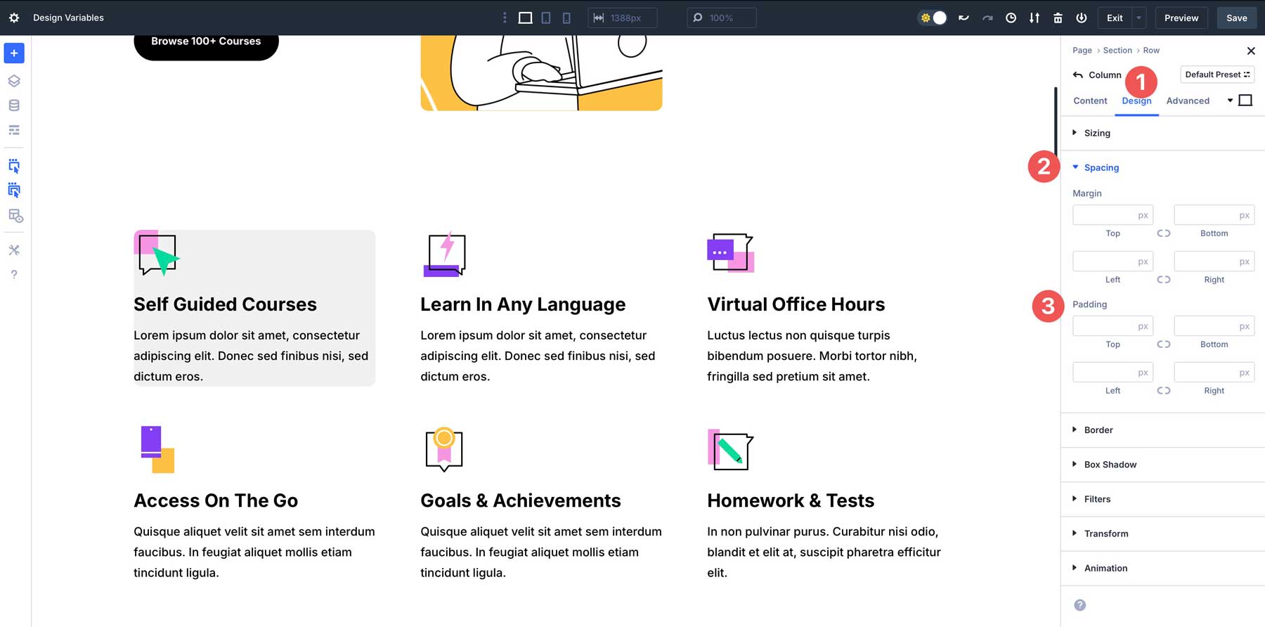 Divi 5中的設計變量