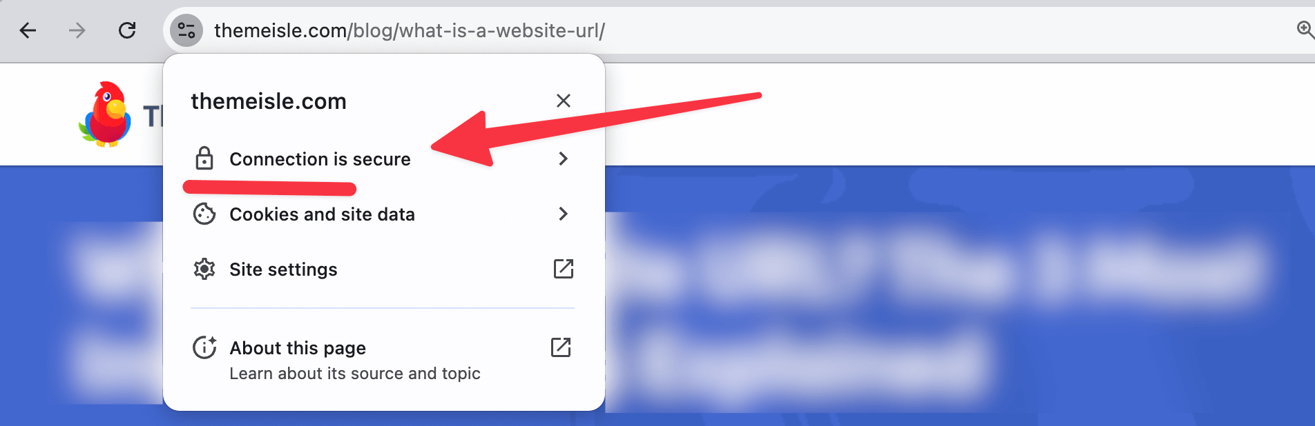 Gembok di URL