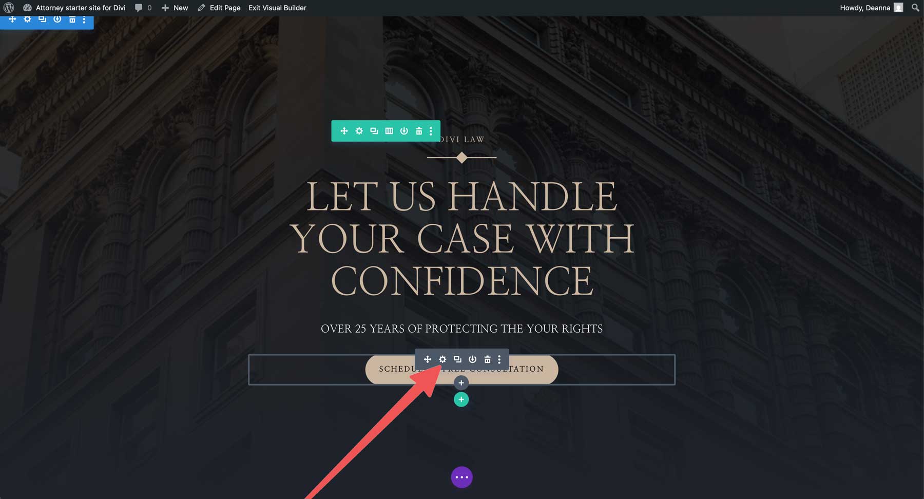 Avocat Starter Site pentru Divi