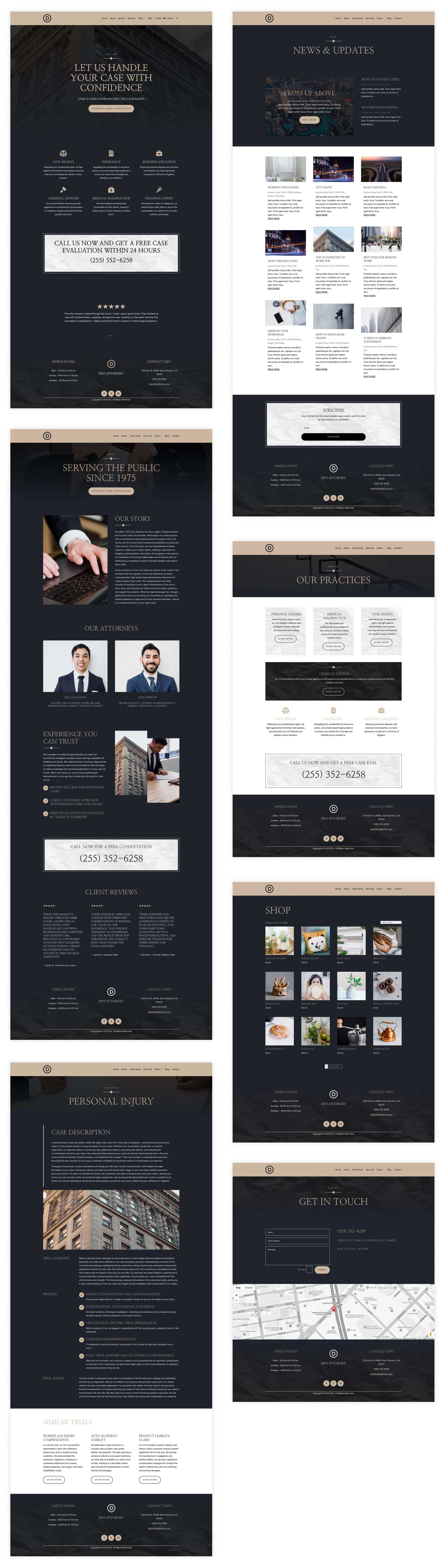 Avocat Starter Site pentru Divi